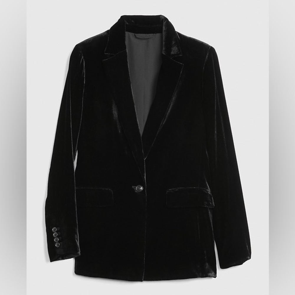 Gap | Velvet Black Blazer Jacket